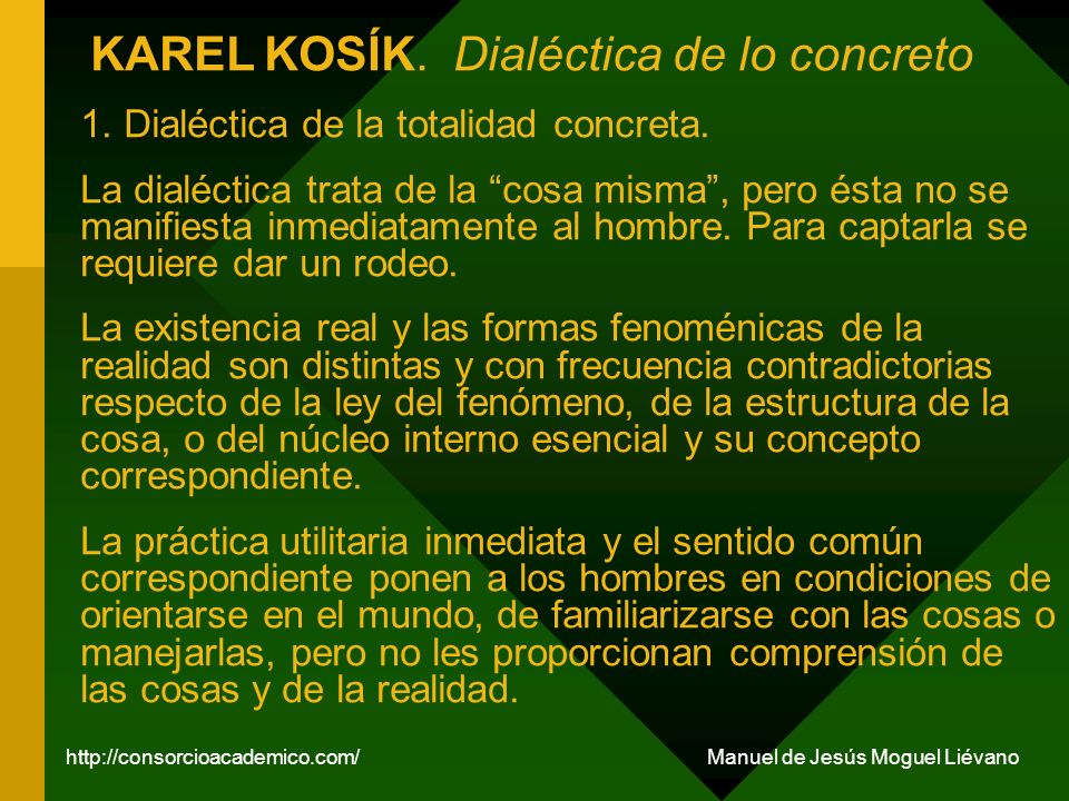 karel kosik dialectica de lo concreto